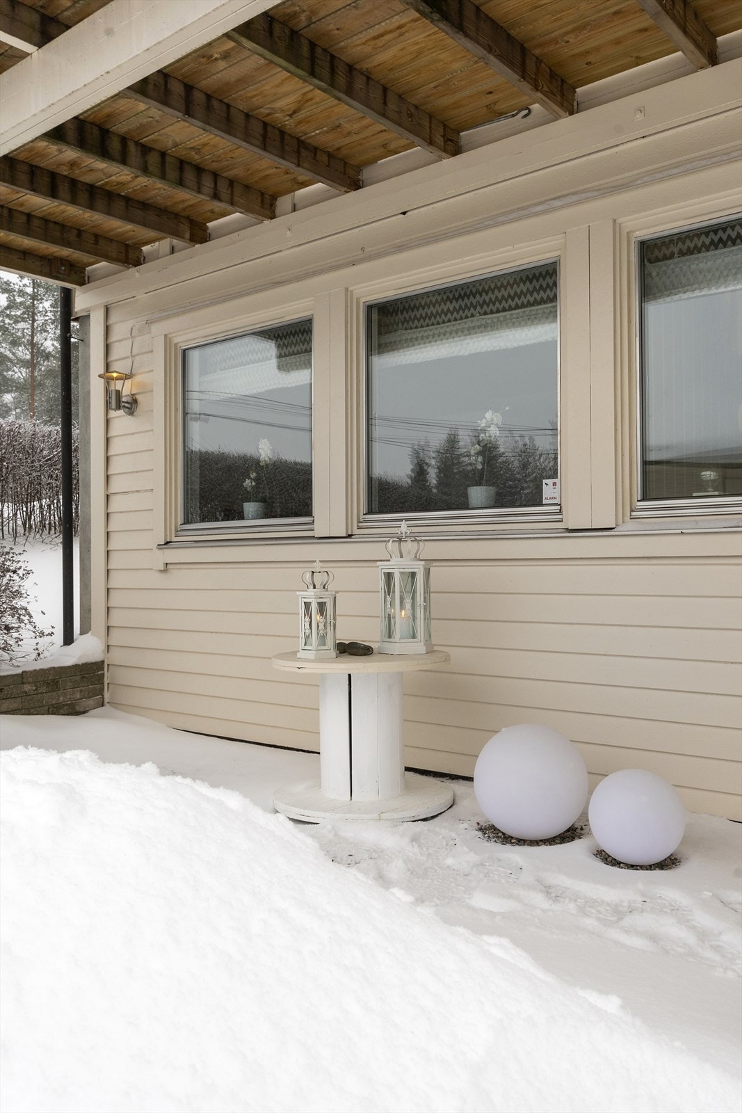 Huset ble malt utvendig i 2018. Galleribilde