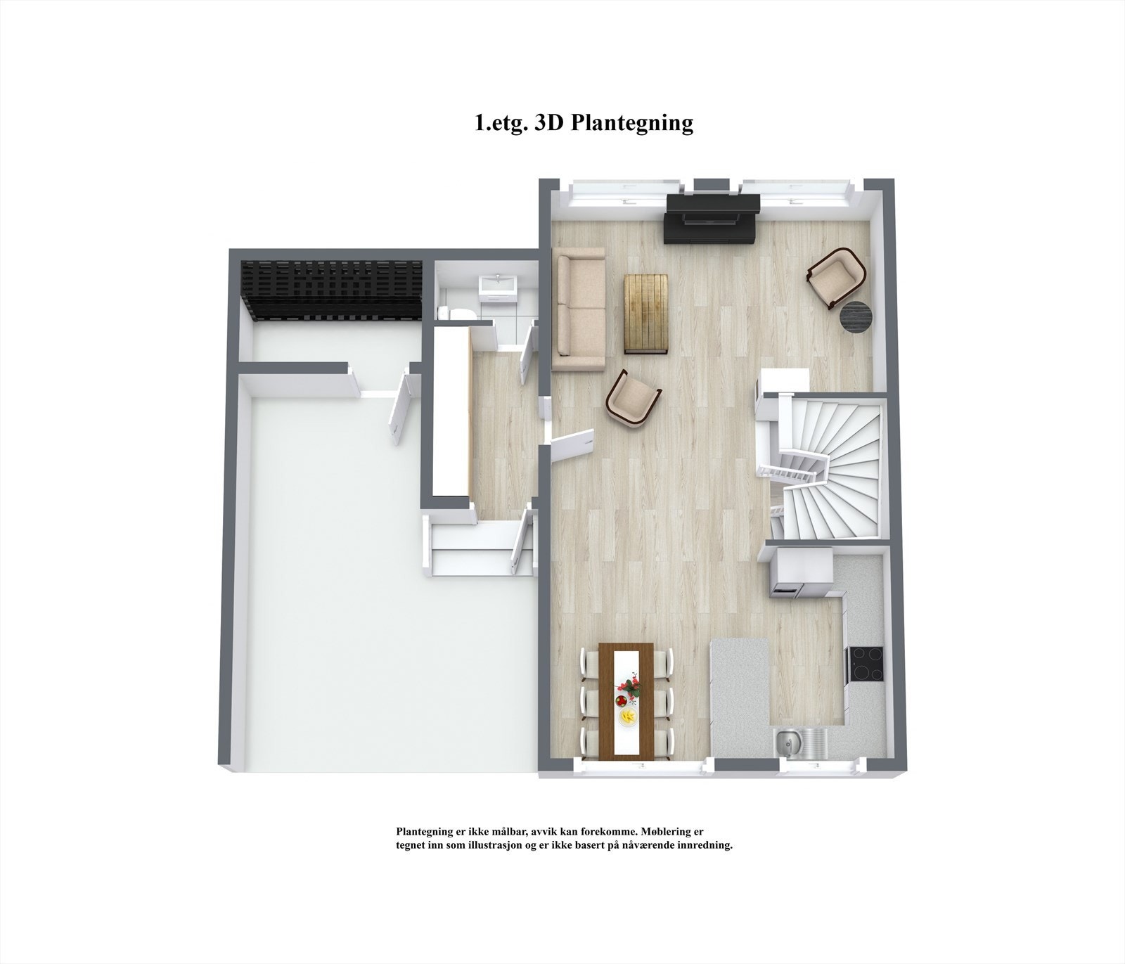 Floorplan letterhead - Elsa Laulas veg 35 - 1. Etasje - 3D Floor Plan.jpg Galleribilde
