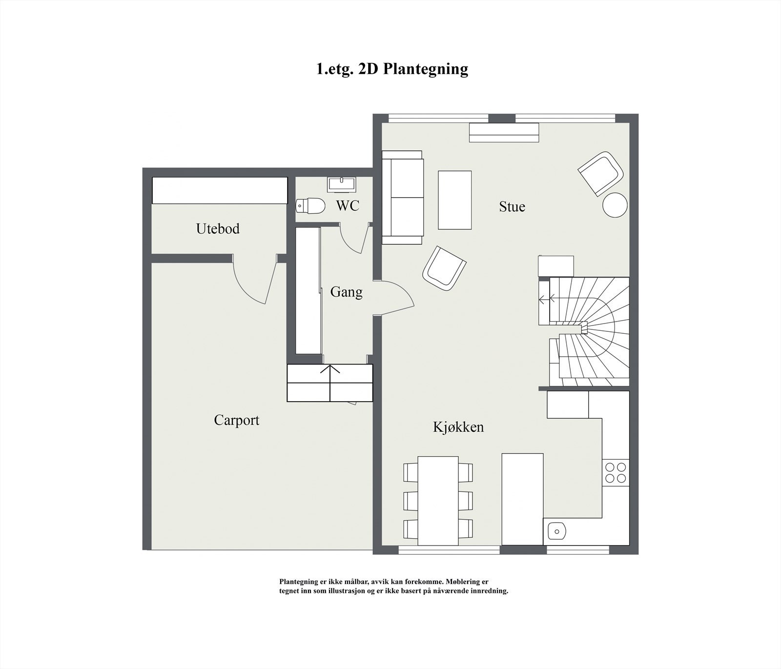 Floorplan letterhead - Elsa Laulas veg 35 - 1. Etasje - 2D Floor Plan.jpg Galleribilde
