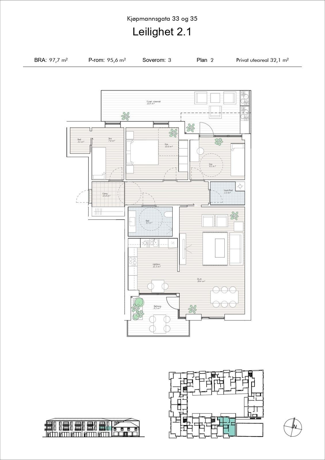 Plantegning for leiligheten. Galleribilde