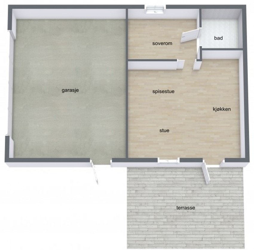 Plantegning leilighet 1 Galleribilde