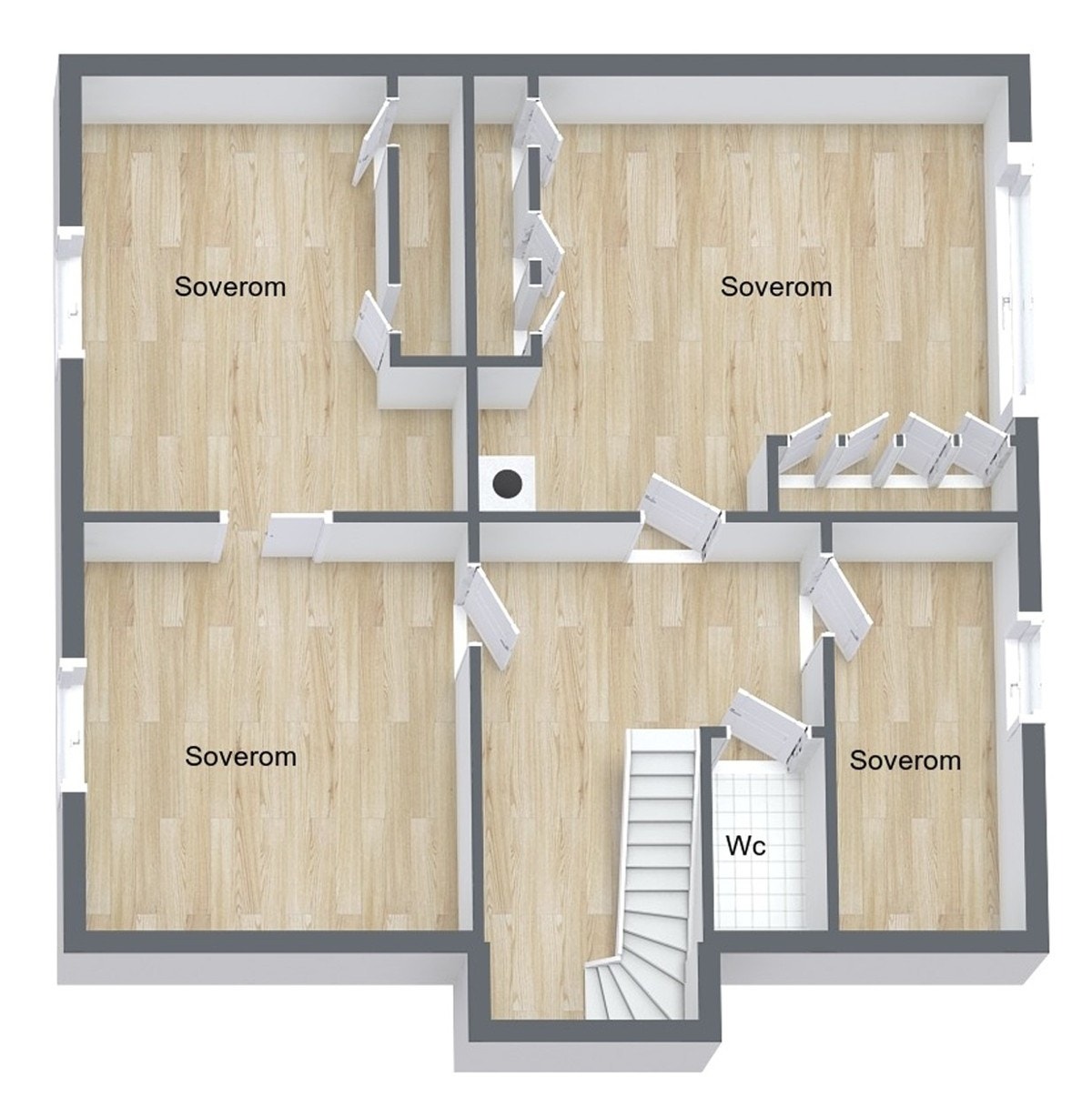 Plantegning 2. etasje Galleribilde