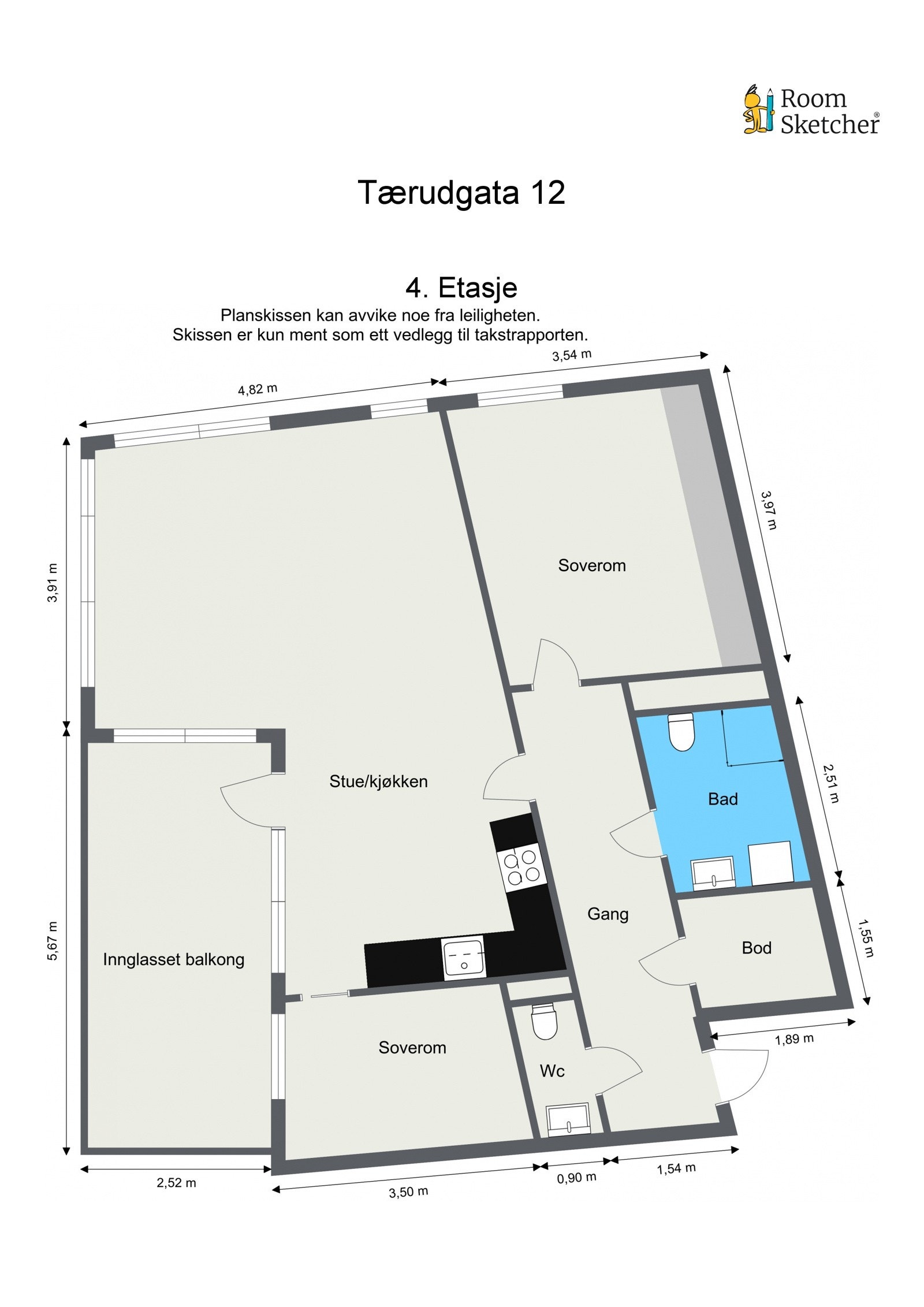 Plantegning Galleribilde