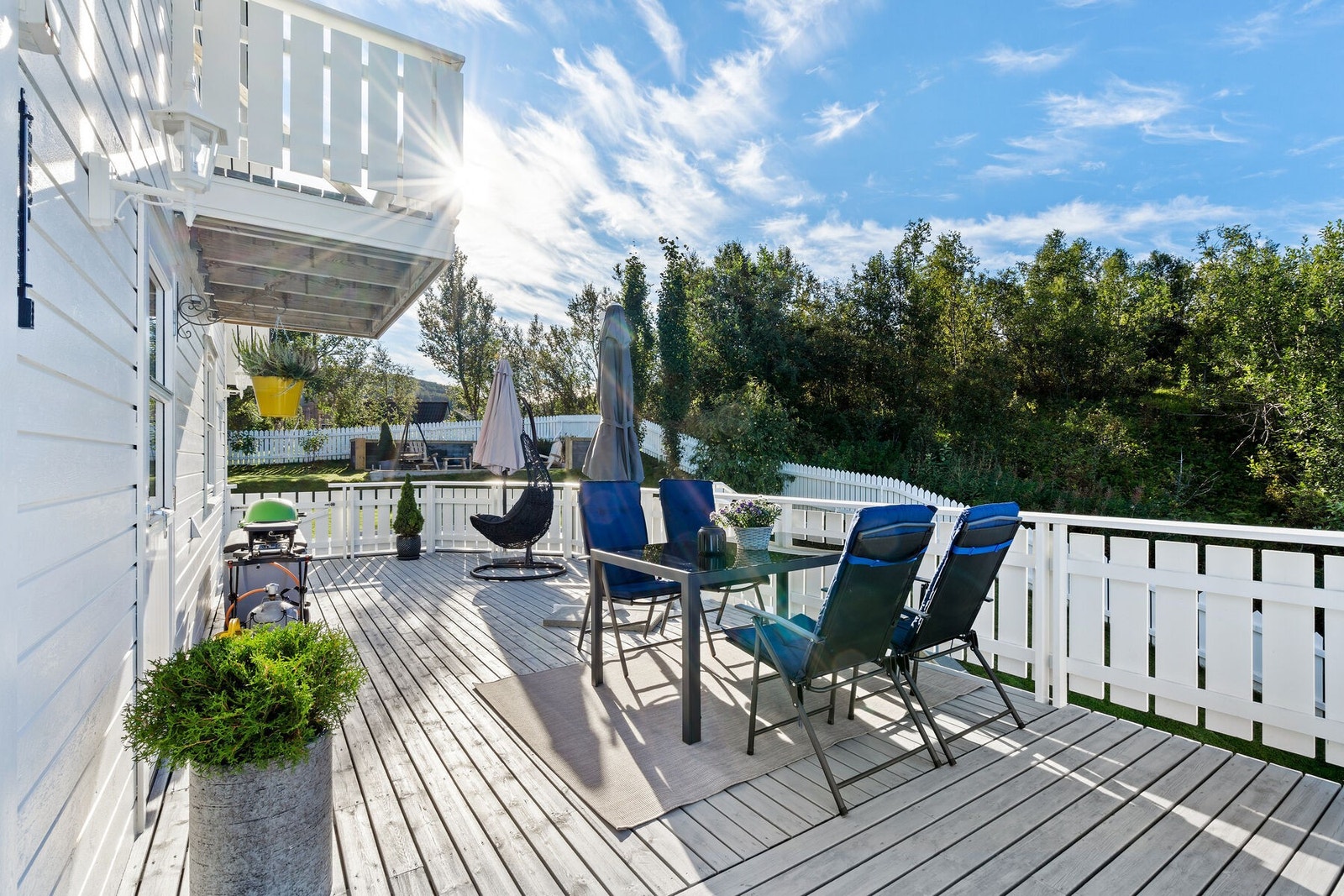 Her har du enkel adkomst ut på finværsdager. Galleribilde