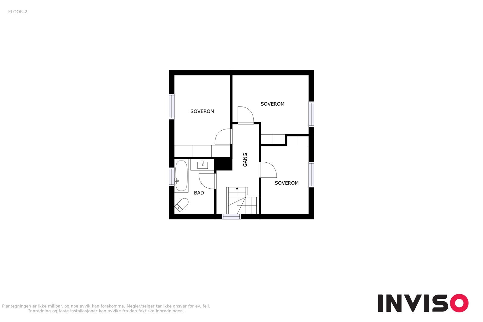 Plantegning 2. etasje Galleribilde