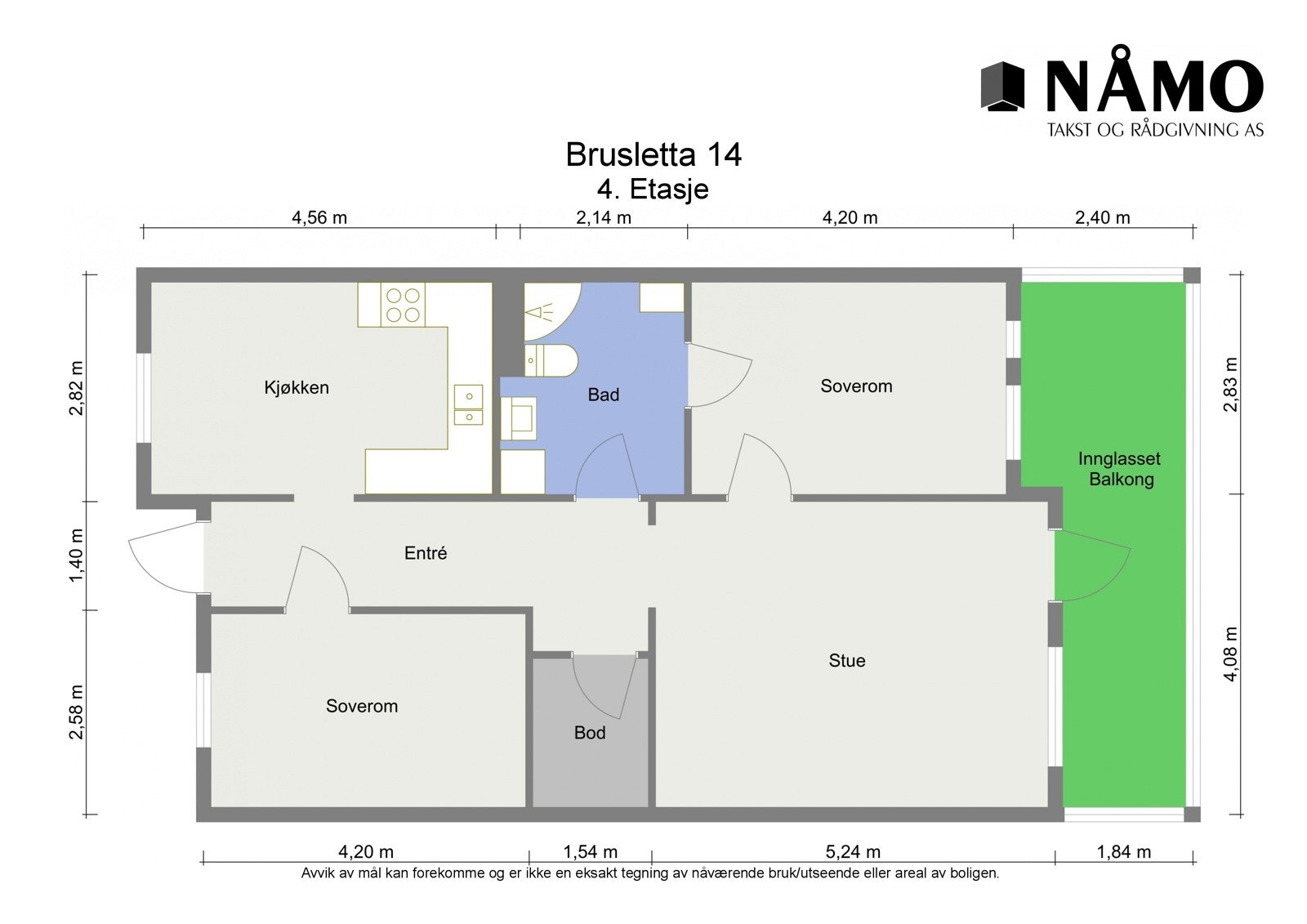 Plantegning 4.etg. Galleribilde