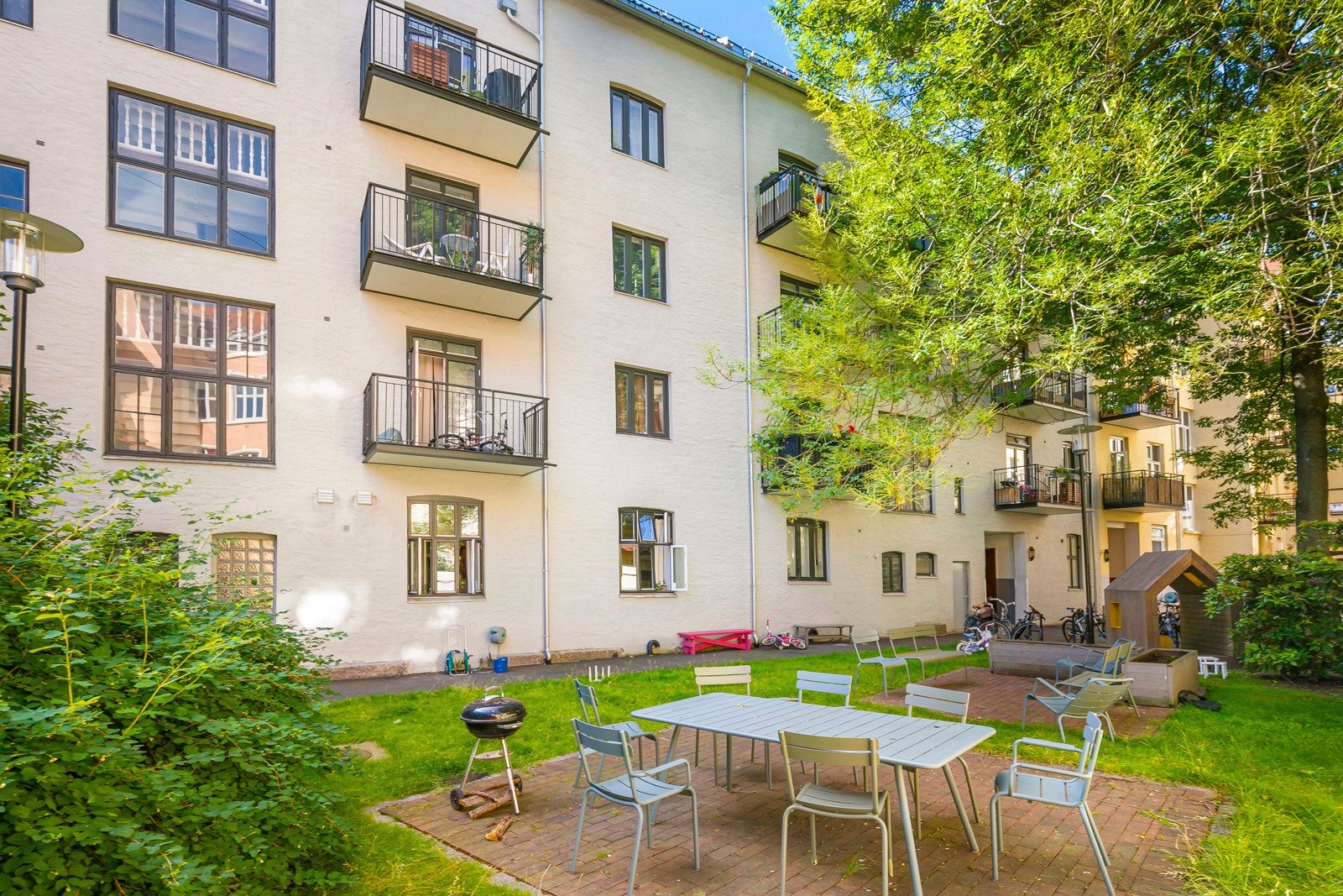 Borettslaget består av 54 andelsleiligheter. Galleribilde