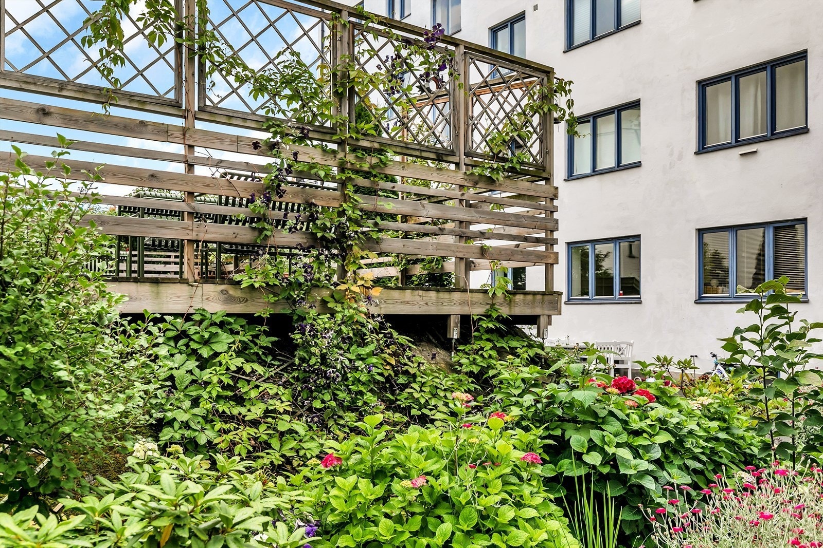 Nydelig bakgård Galleribilde