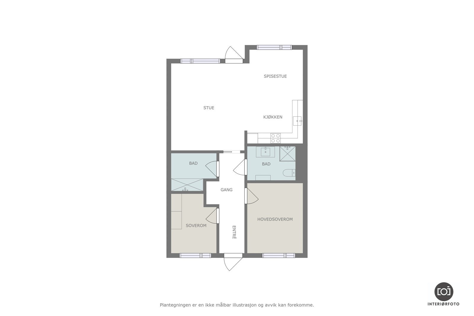 Plantegning Galleribilde