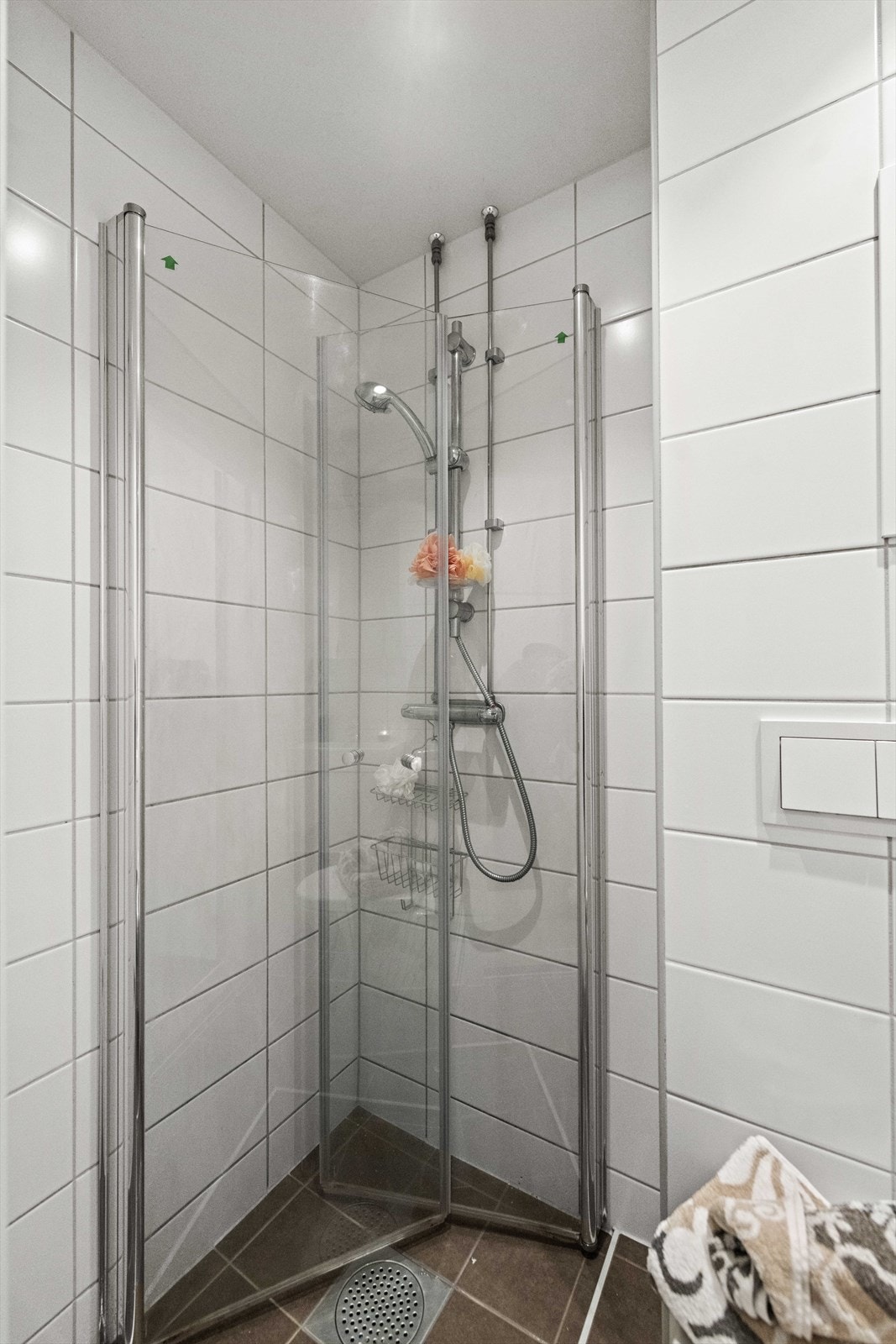 Badet har varmekabler i gulv. Galleribilde