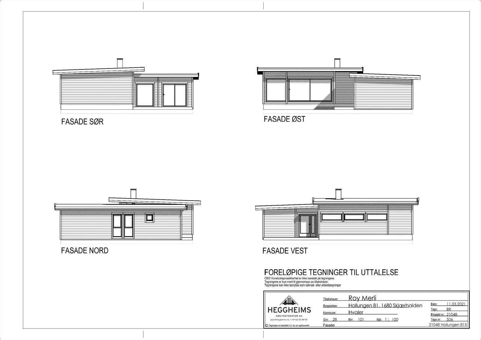 Fasadetegninger. Galleribilde