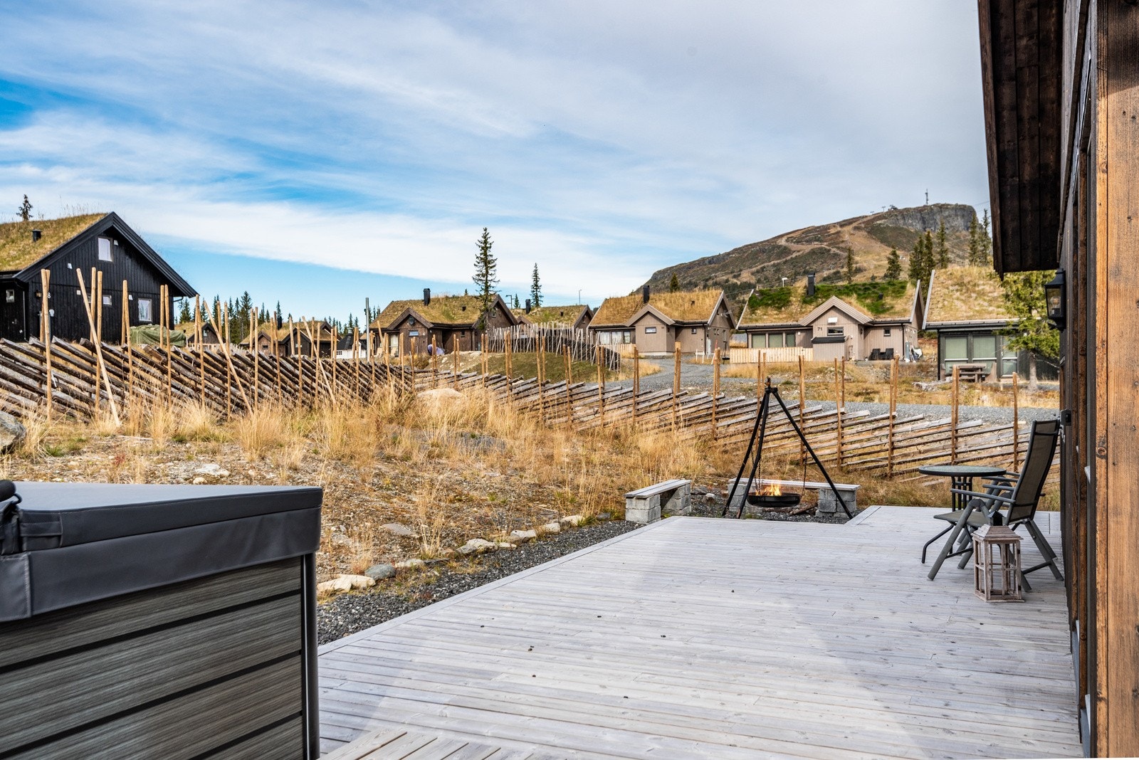 Bålkos og flott utsikt mot Skeikampen. Galleribilde