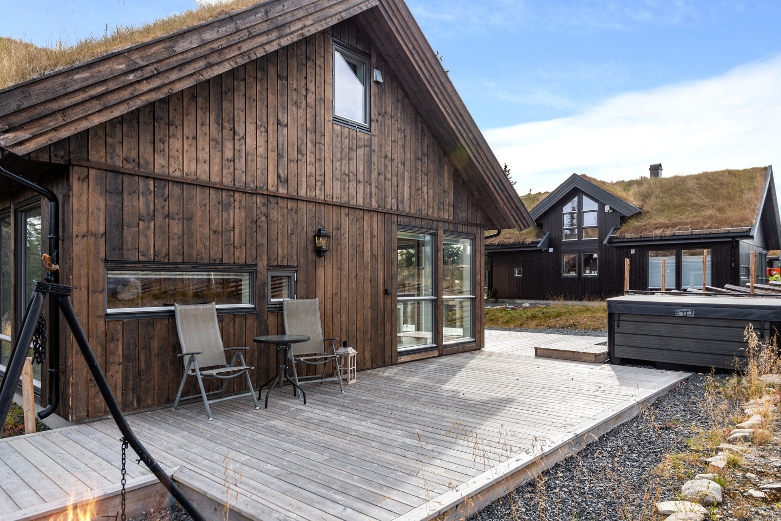 Terrasse hvor man kan nyte solrike dager. Galleribilde