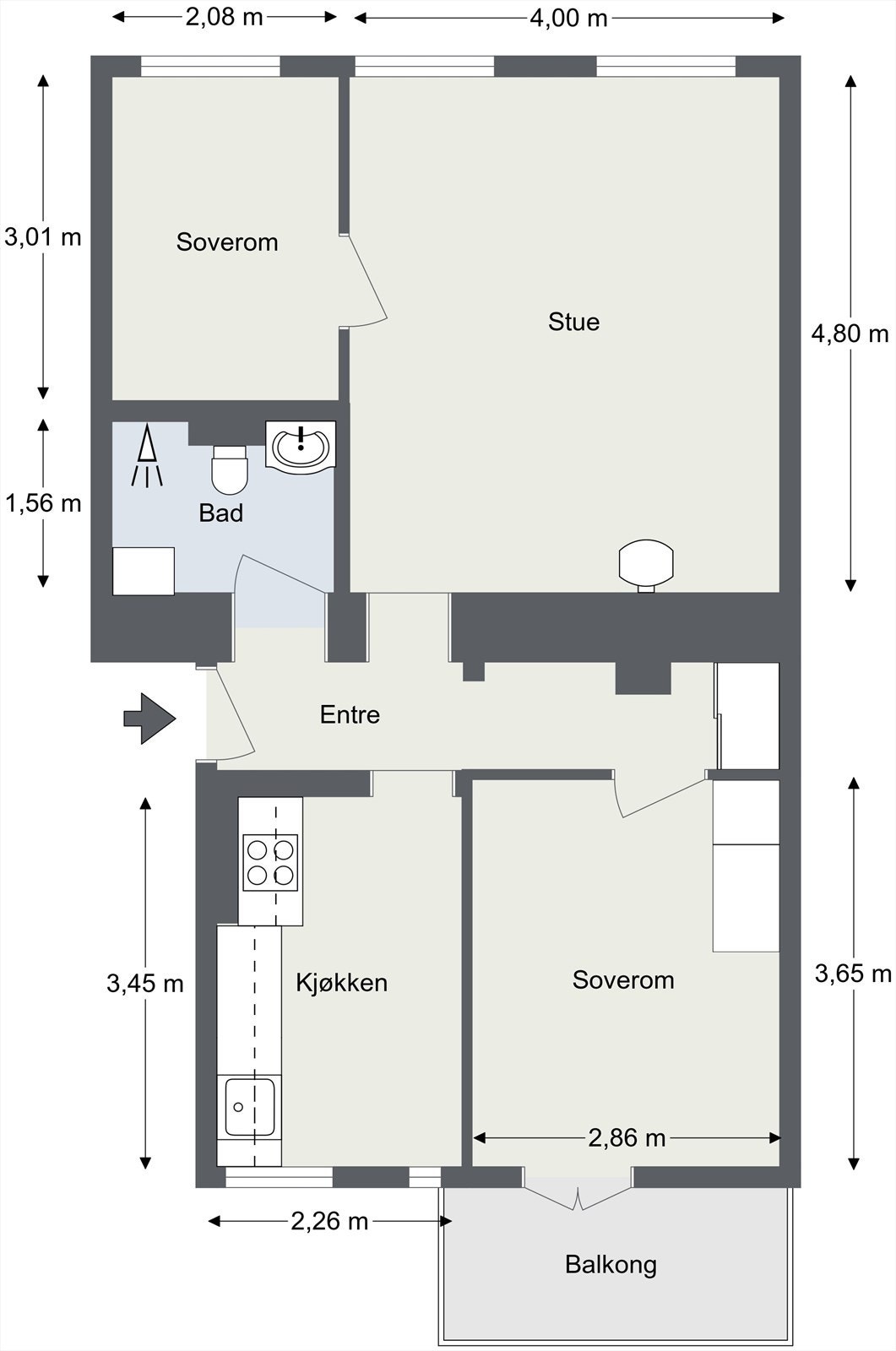 Planløsning. Galleribilde