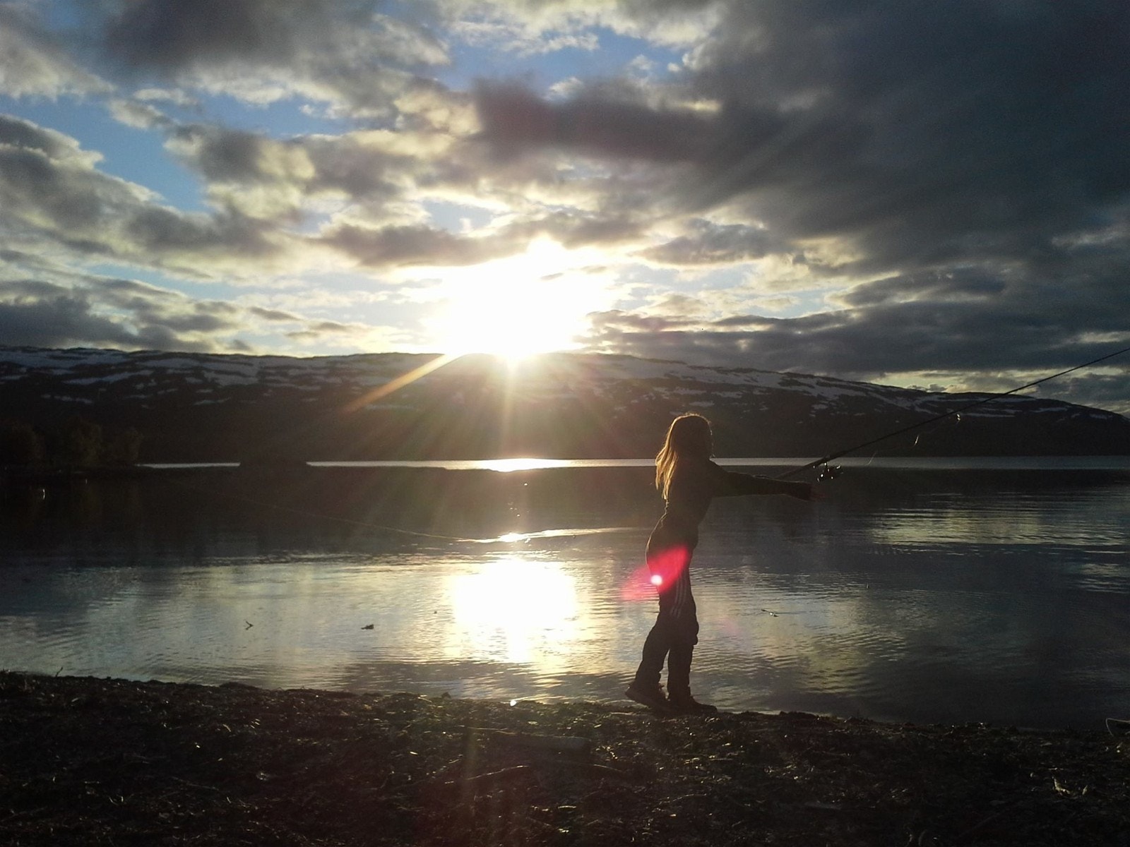 Fiskelykke ved Namsvatnet Foto: Kristin A. Bustadmo Galleribilde