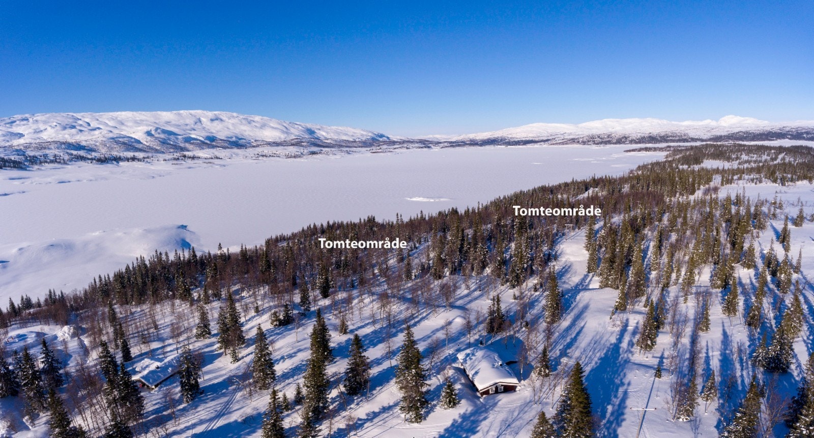 Tomtene med unik beliggenhet ved vatn Namsvatnet Galleribilde