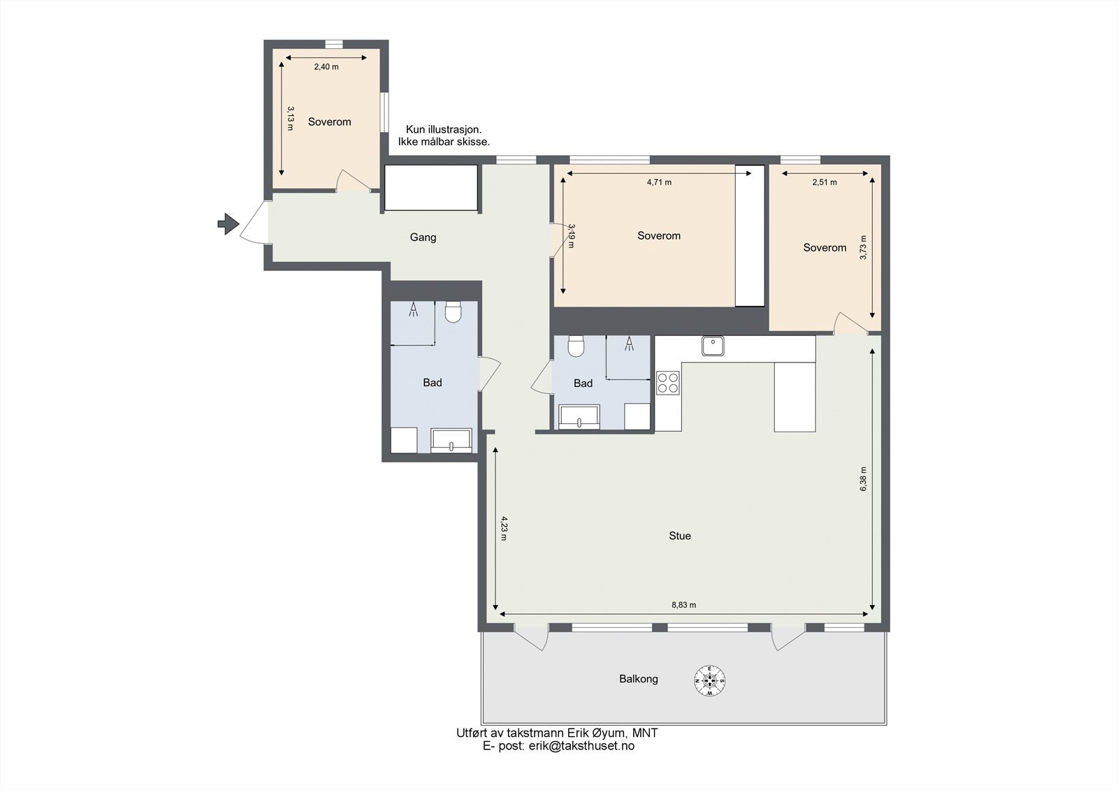 Plantegning Galleribilde