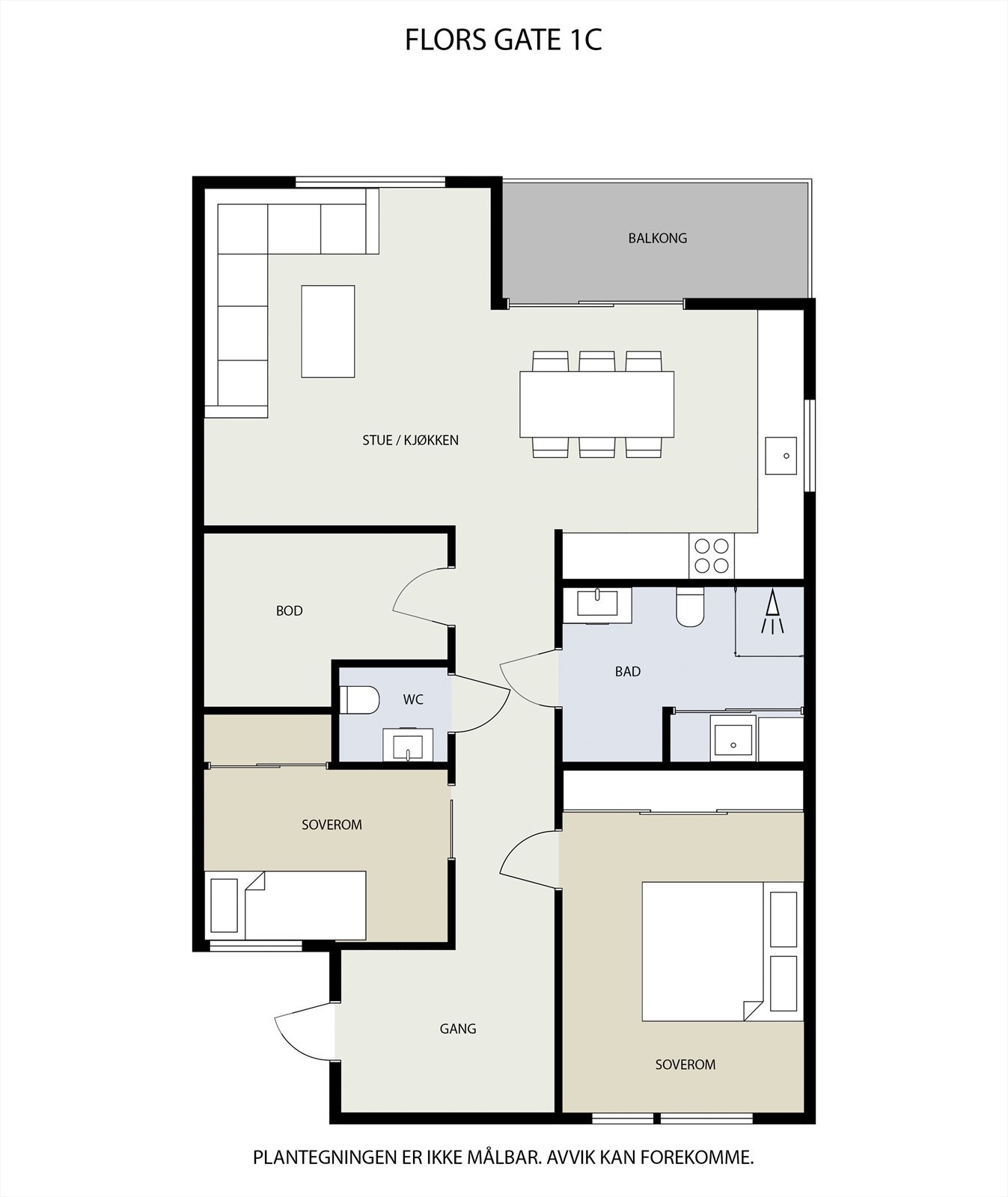 Plantegning 1. etg. Galleribilde