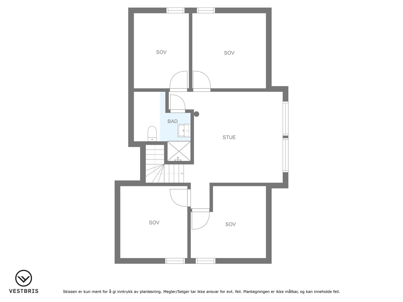Plantegning 2.etasje Galleribilde