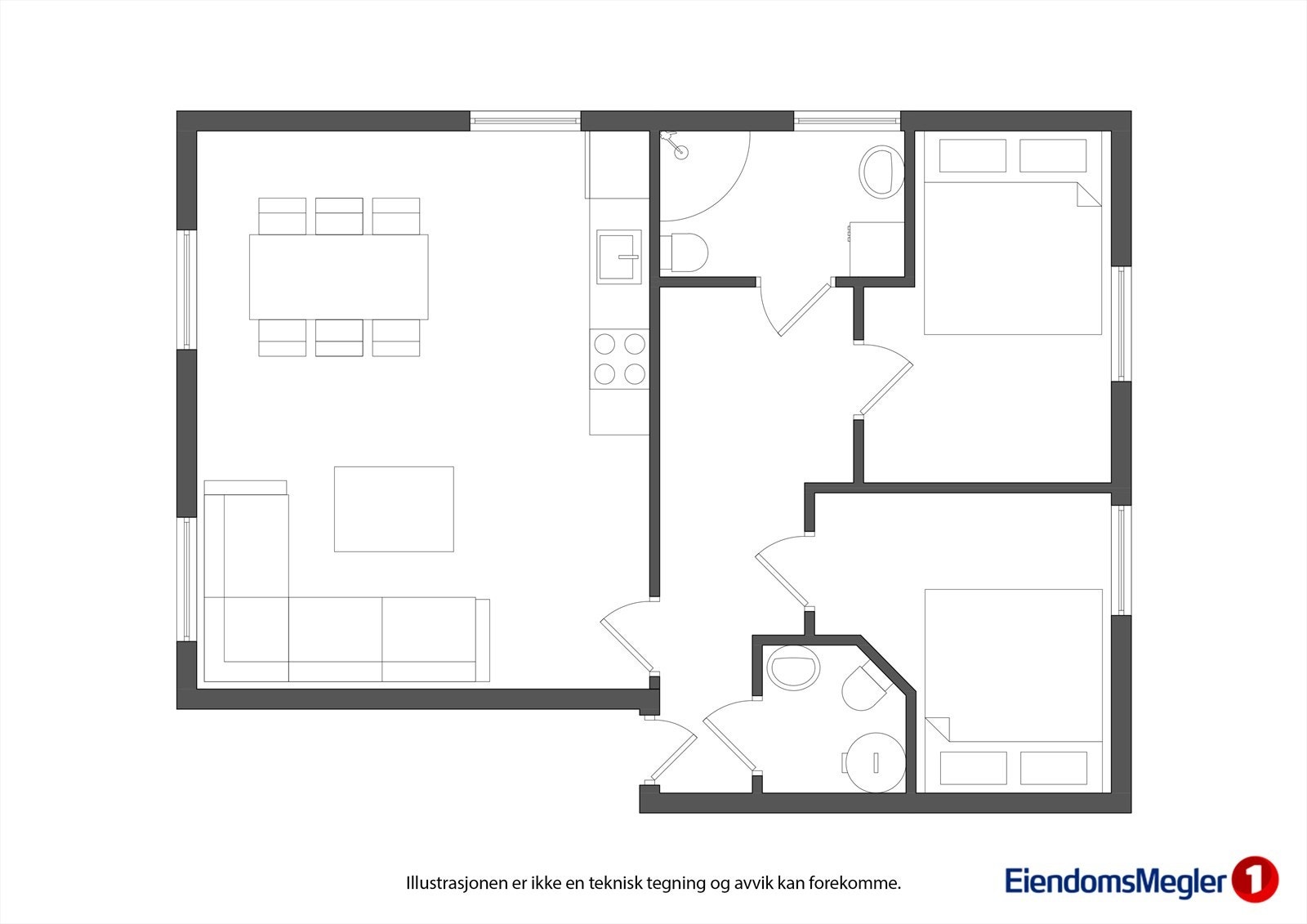 Plantegning. Galleribilde