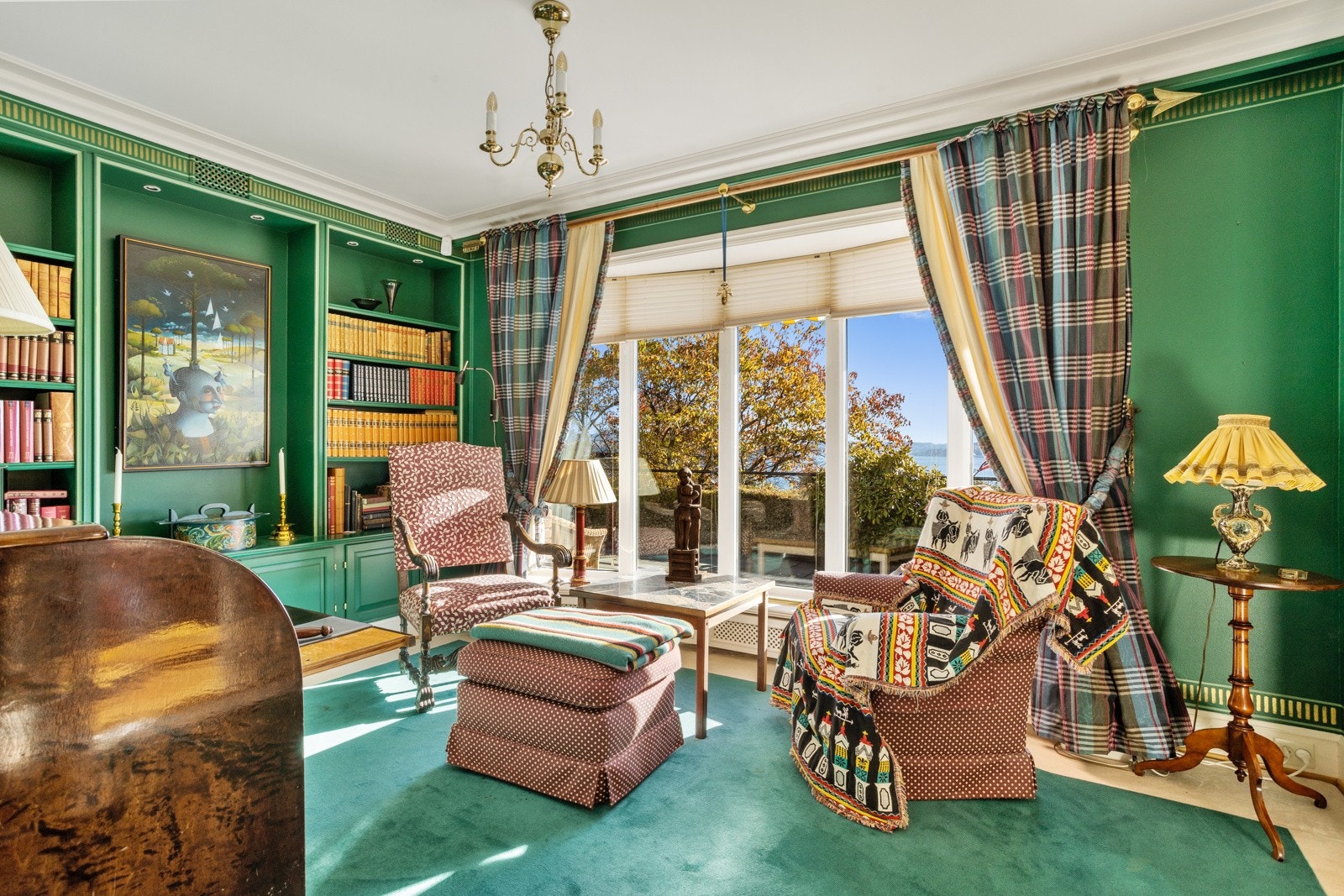 Fra biblioteket - flott utsikt mot fjorden. Galleribilde