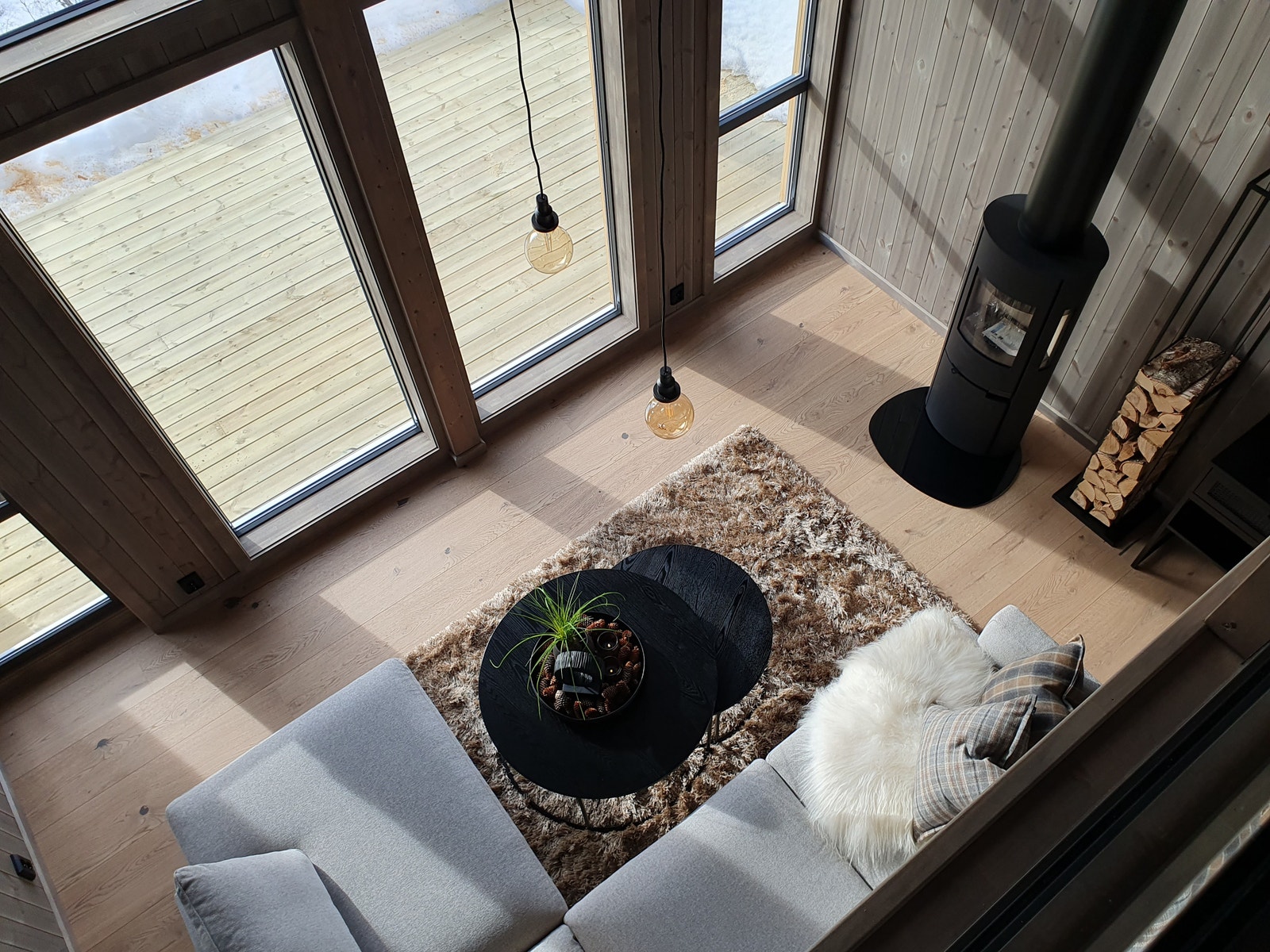 Fra hems ned i stue.- :)(:- Galleribilde