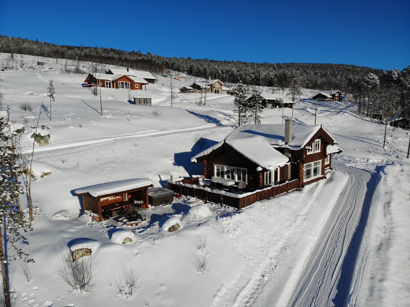Tomtekjøper står fritt til å velge hyttetype og leverandør. Foto: Grunneier Galleribilde