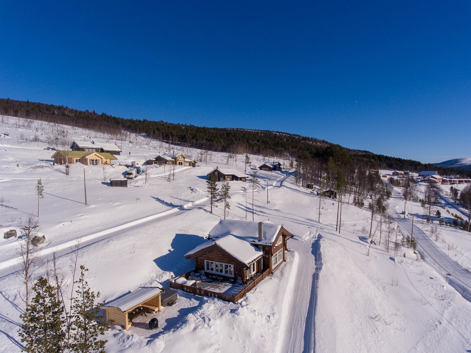 Tomtene i Lia Fjellgrend er fra 0,9 mål til 1,6 mål Galleribilde