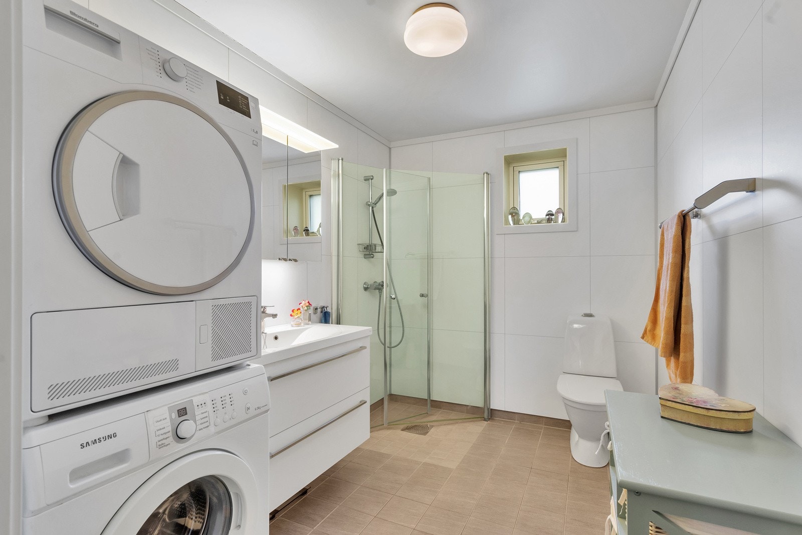 Opplegg til vaskemaskin og tørketrommel Galleribilde