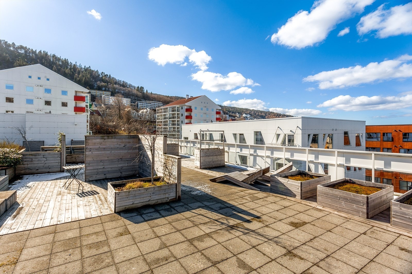 Sameiet disponerer en felles takterrasse. Galleribilde