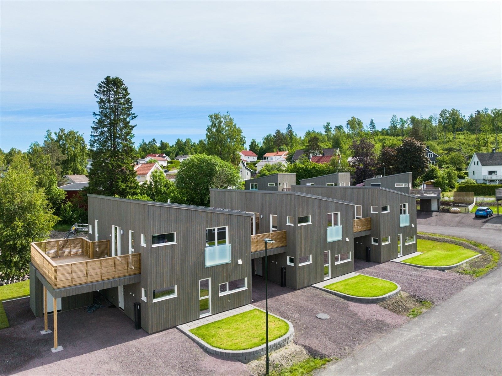 Heggeveien 21 i midten her. Galleribilde