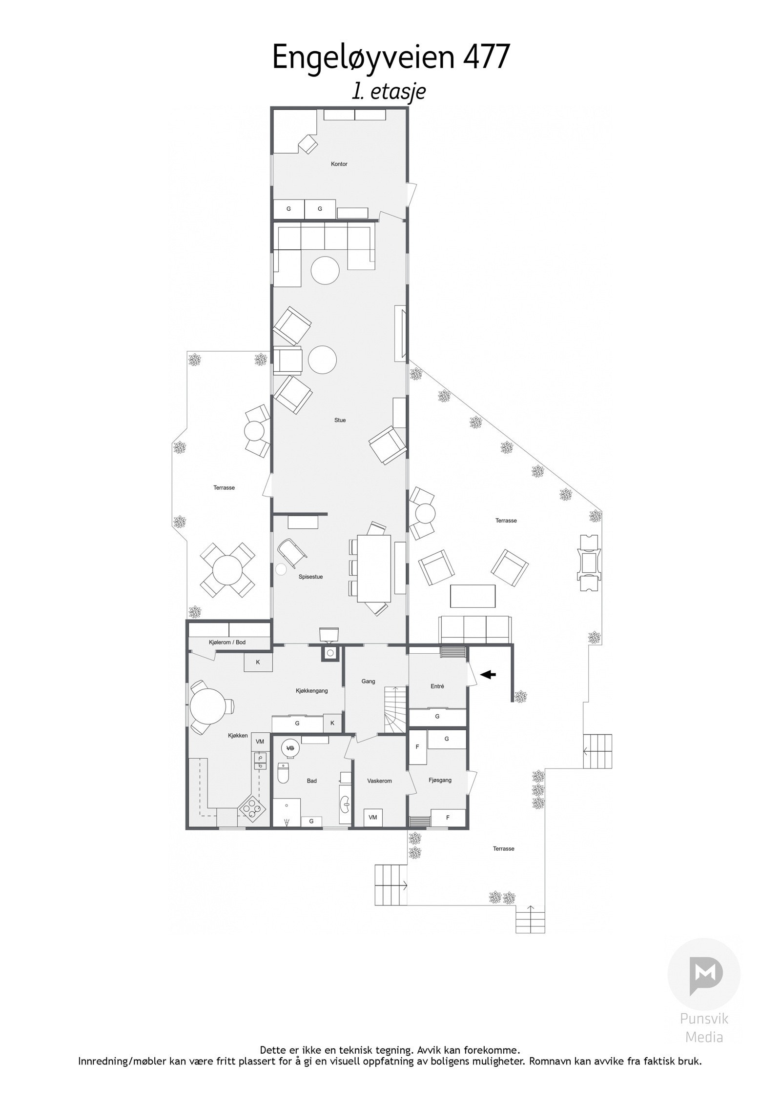Plantegning Galleribilde