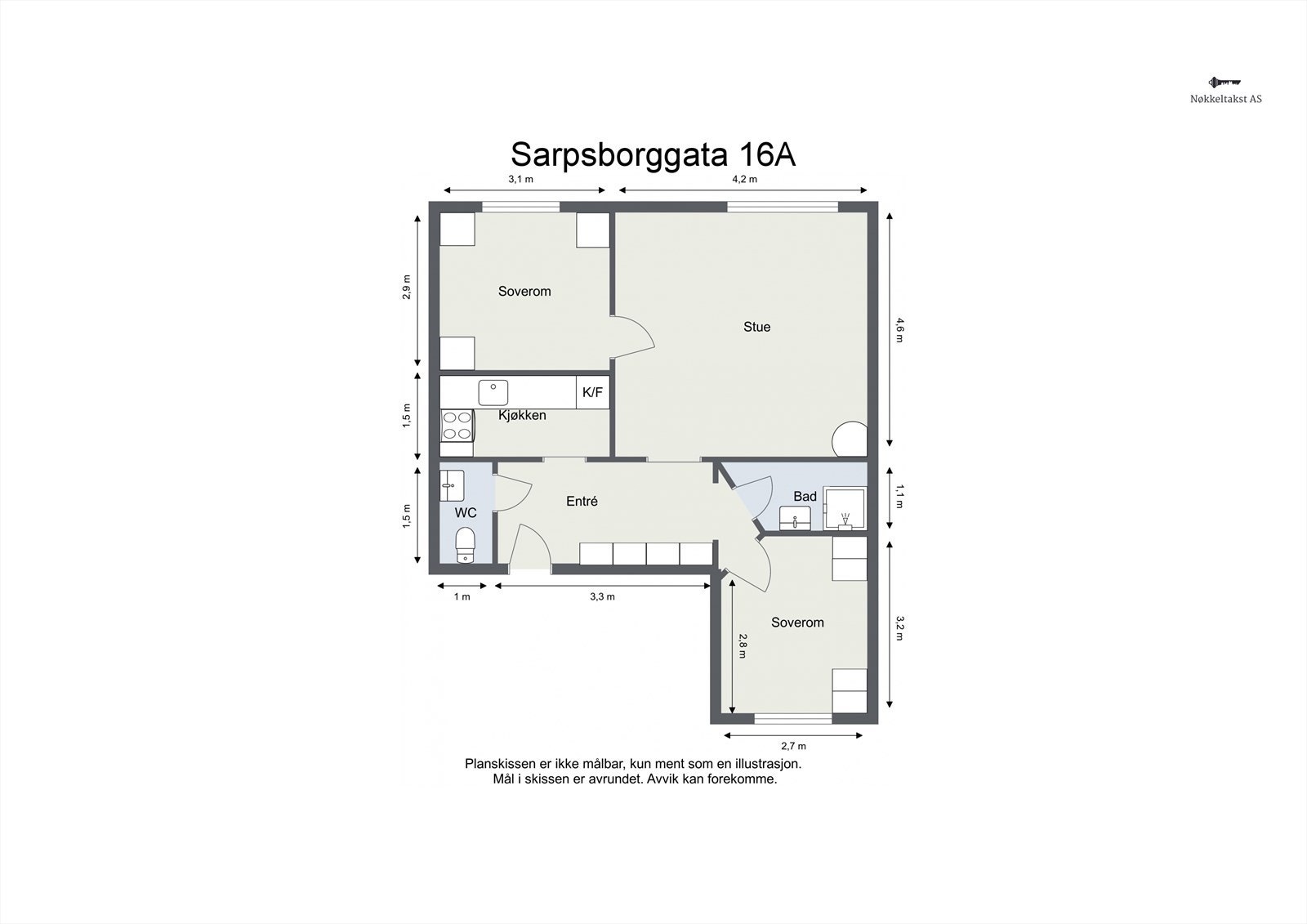 Før du blar videre tar vi en titt på planskissen, slik at du får orientert deg litt. Galleribilde