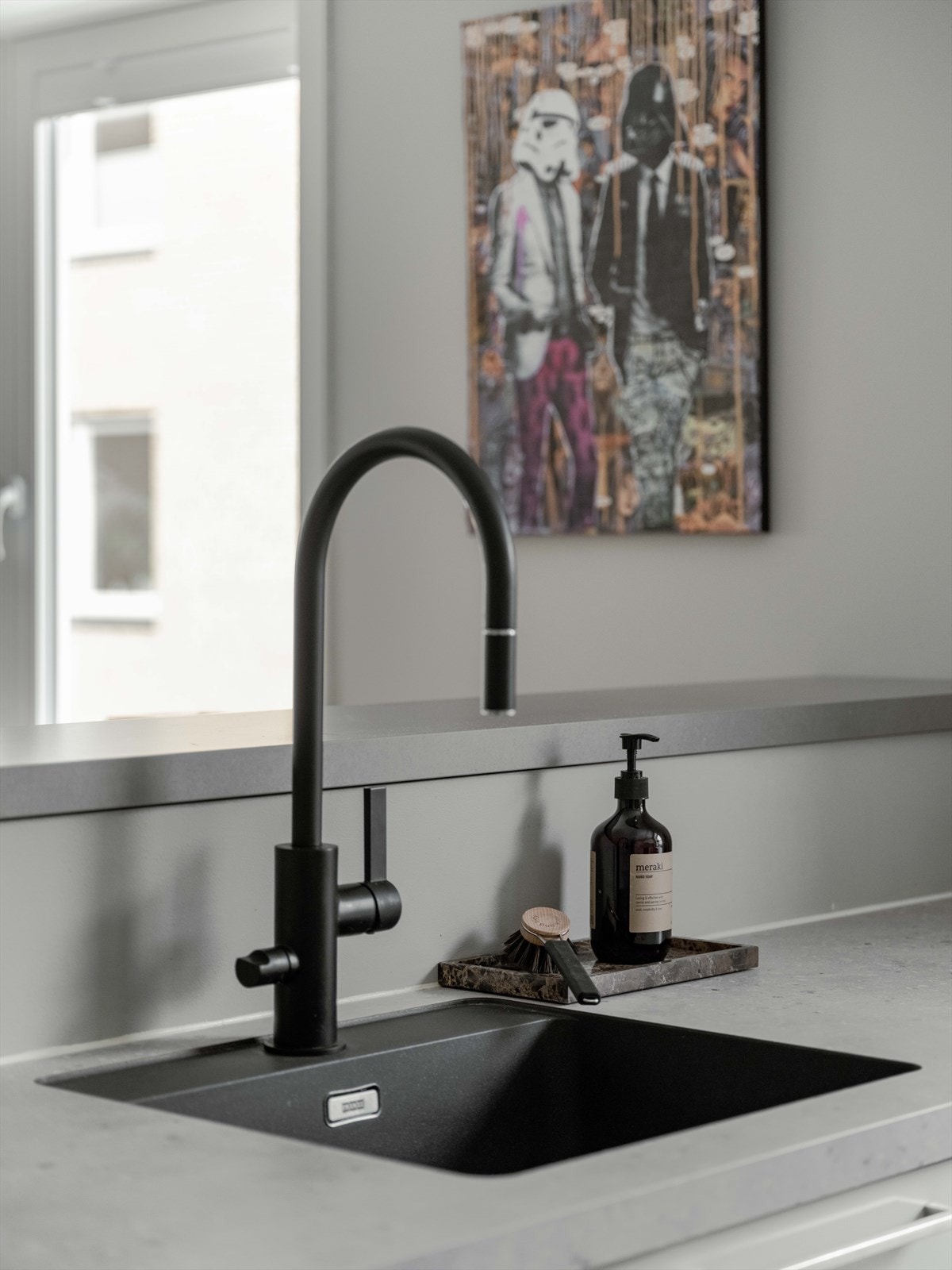 Påkostet, uttrekkbart blandebatteri fra Tapwell. Galleribilde