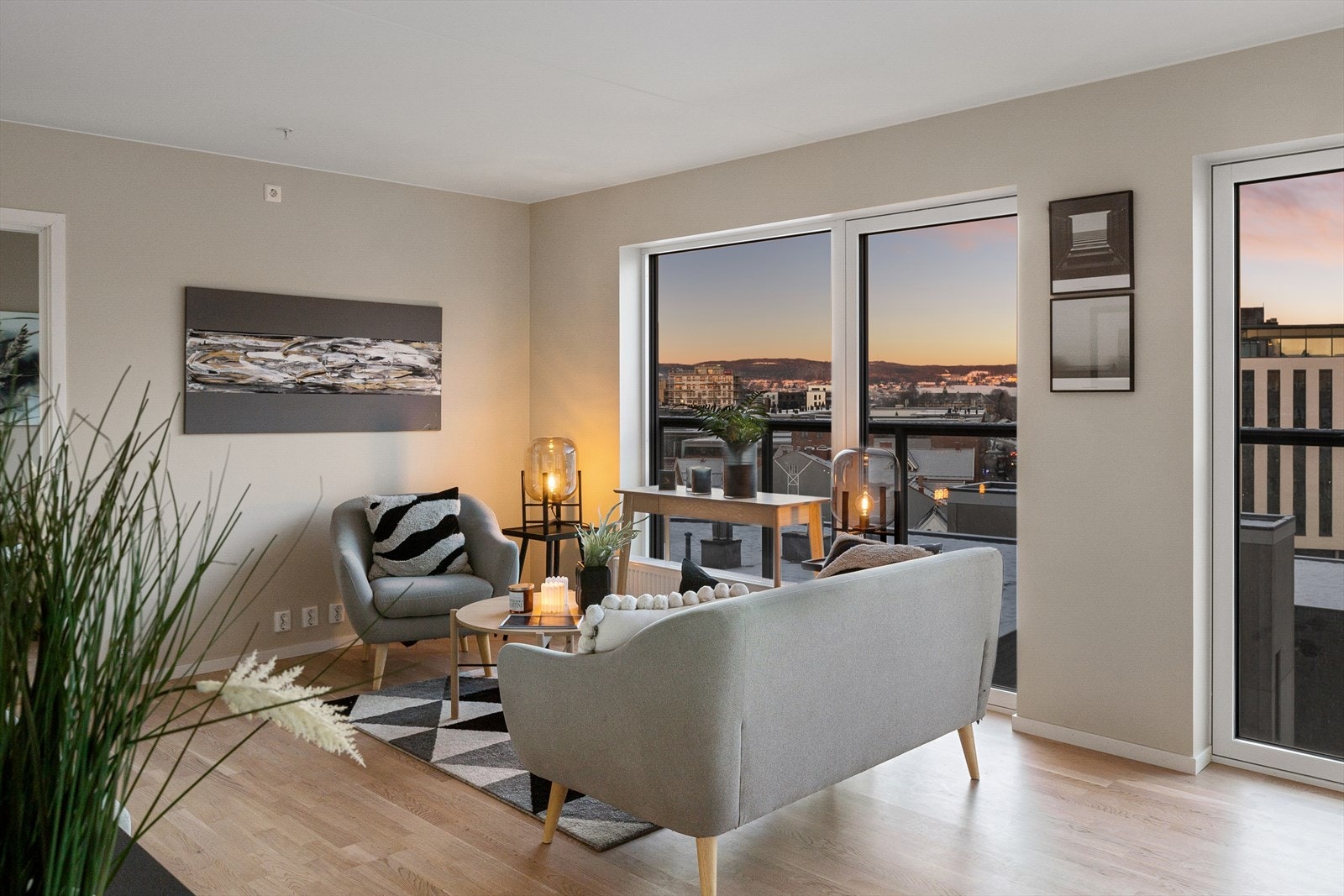 God gulvplass gir flere møbleringsalternativer Galleribilde