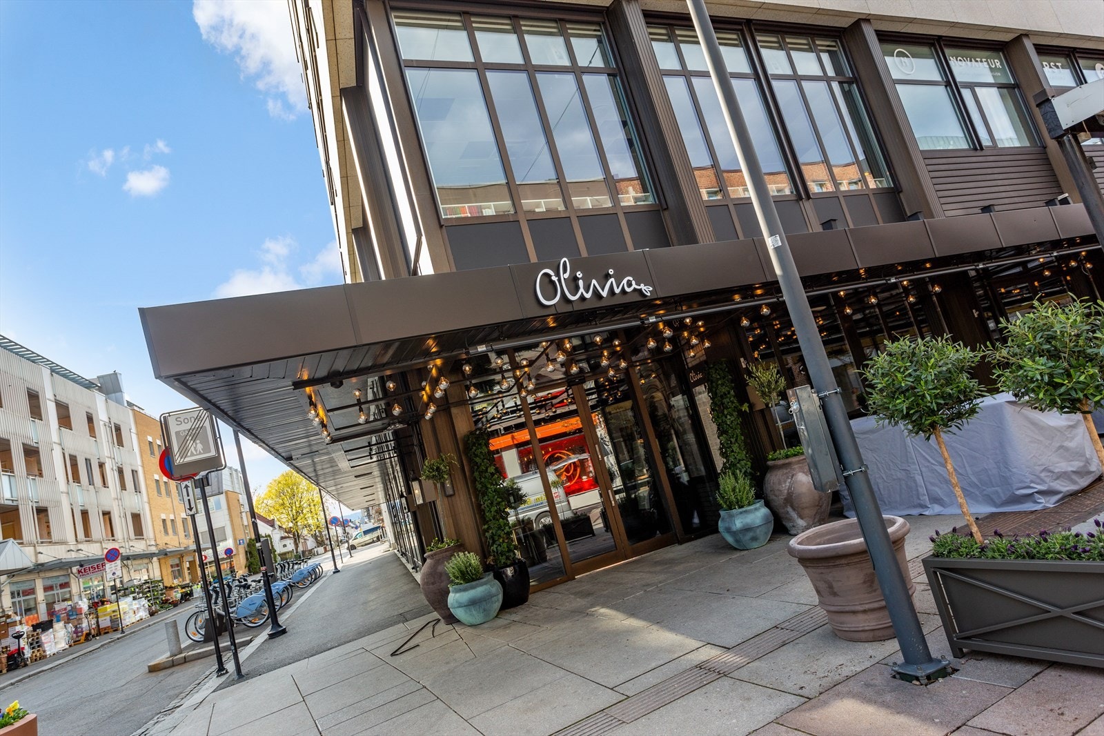 Olivia er en av mange restauranter i gågaten i Lillestrøm sentrum. Galleribilde