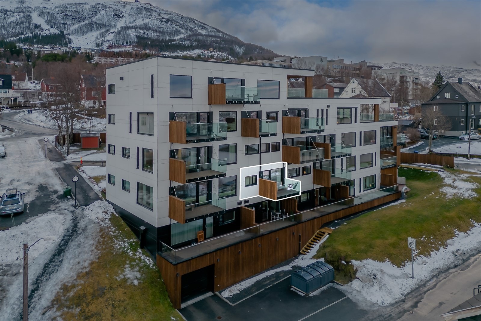 Sentral plassering i blokken Galleribilde