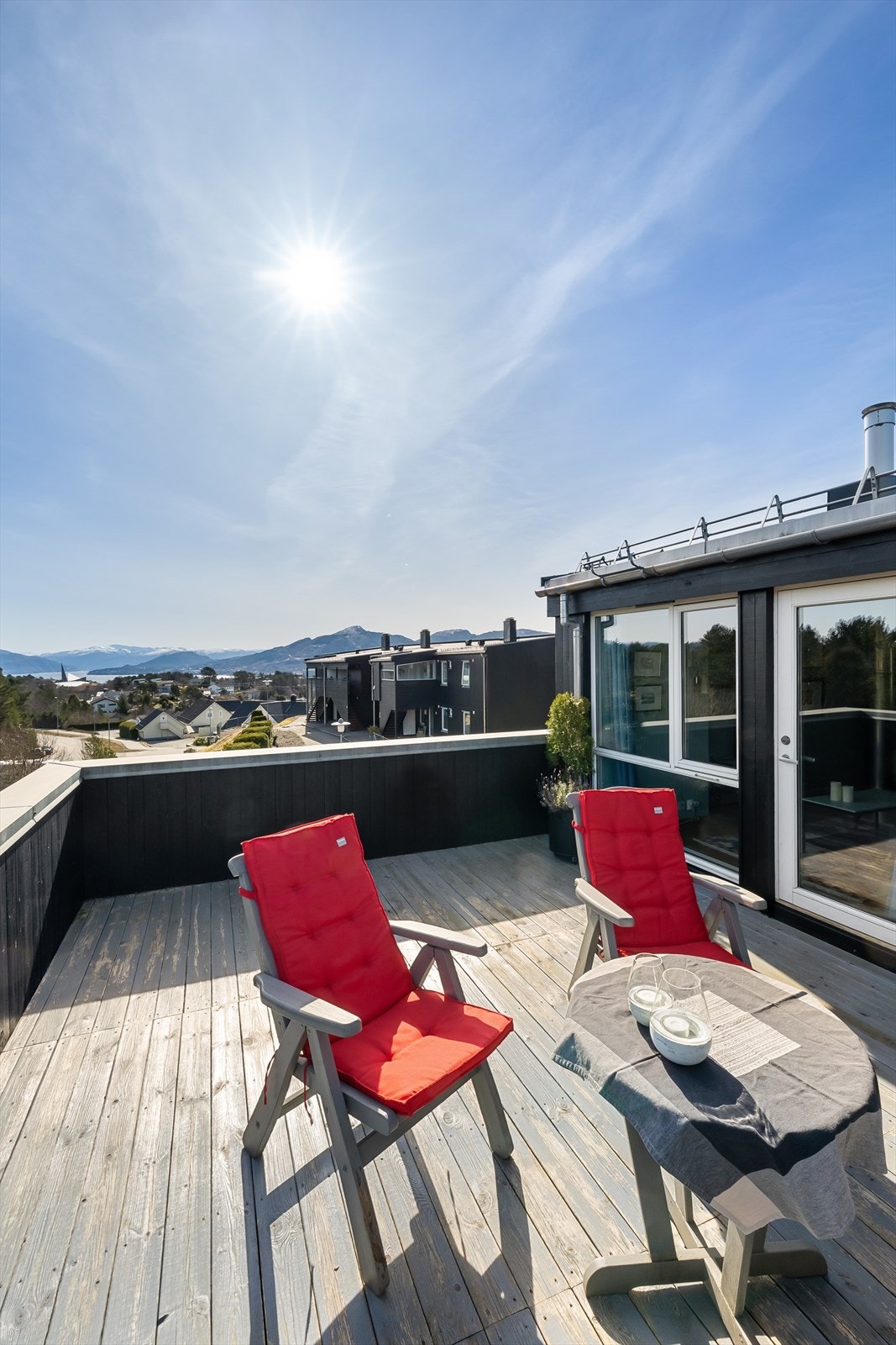 Parti av takterrassen Galleribilde