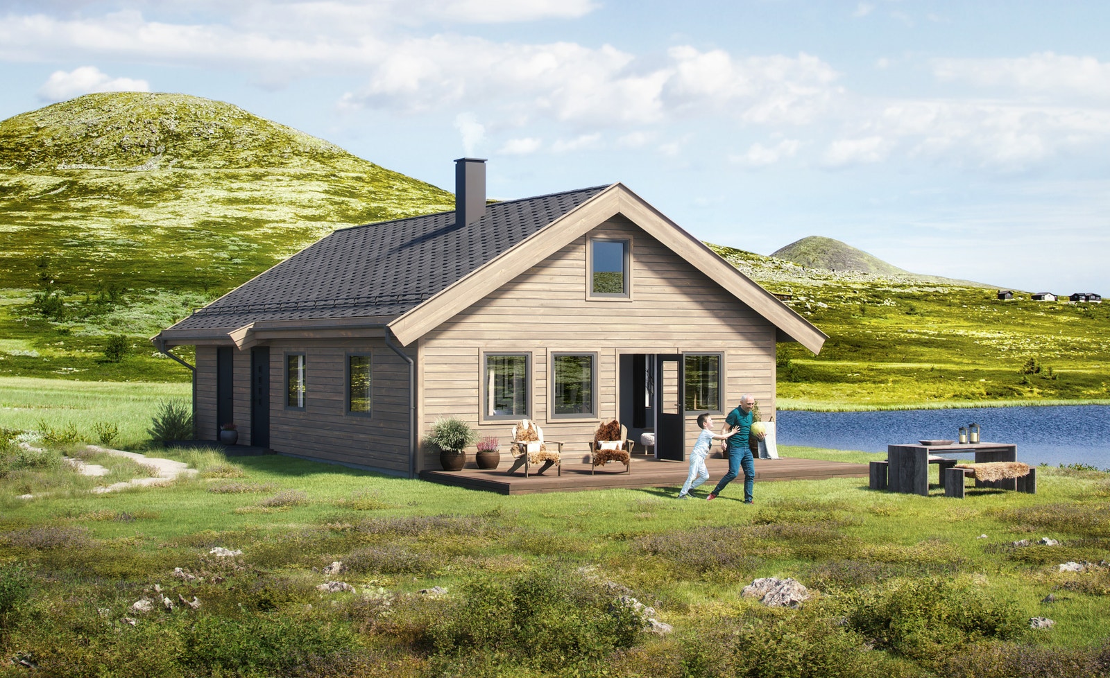 RO2 med hems - dette er en illustrasjon og vil vike fra virkeligheten og gjengir ikke korrekt tomt og omgivelser. Galleribilde