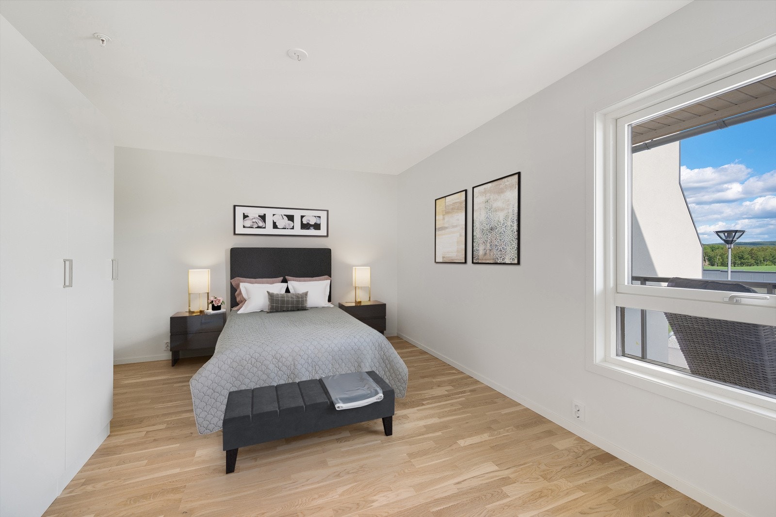 Leilighetene har tre pene soverom. Galleribilde