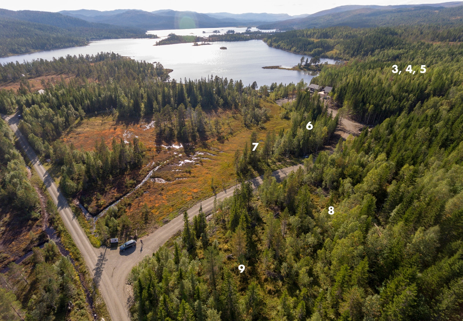 Det kan føres opp sju nye hytter i Storvassbukta hyttegrend Galleribilde