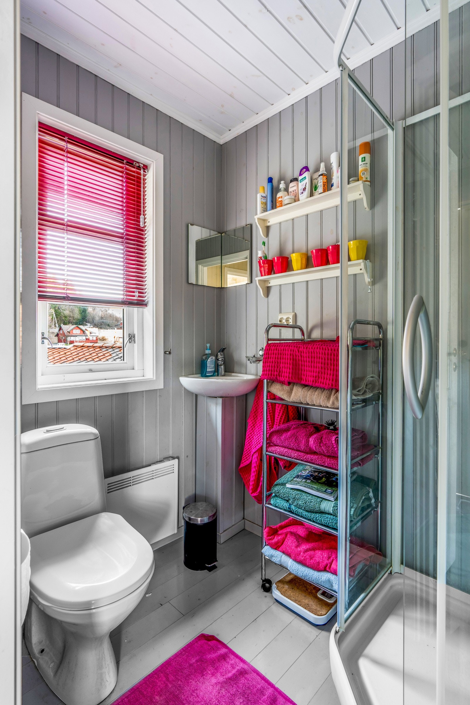 Fra dusjbadet i hytten Galleribilde