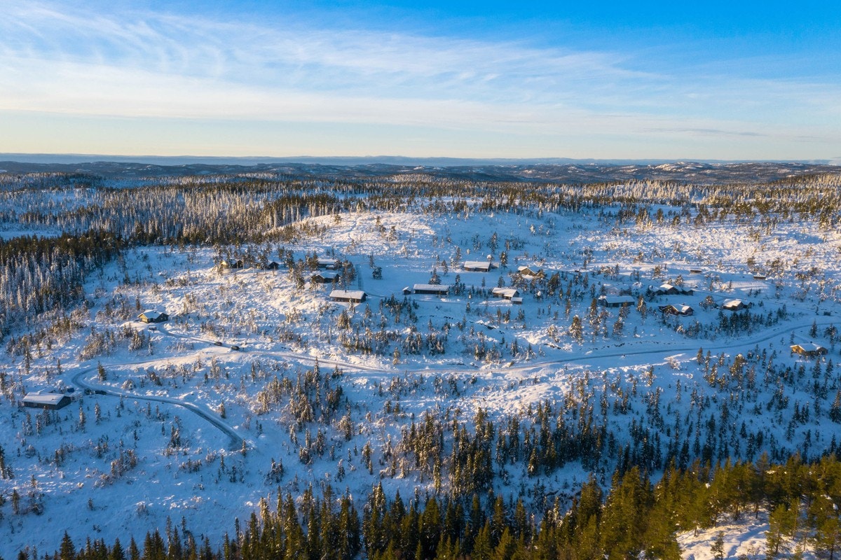 Fjellseterlia - Desember 2020. Bildet viser tomtene 7-24 samt 40 og 41 - konferer megler Galleribilde