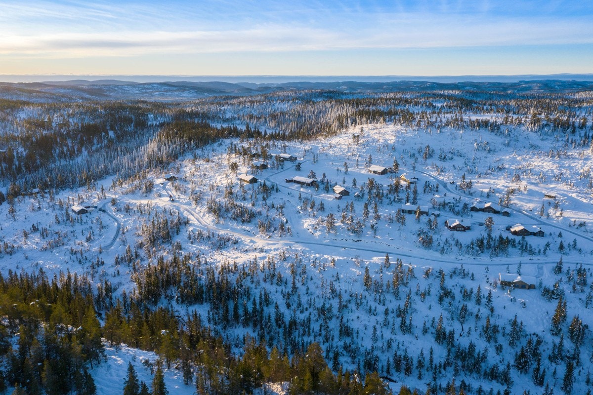 Fjellseterlia - Desember 2020. Bildet viser tomtene 7-24 samt 40 og 41 - konferer megler Galleribilde