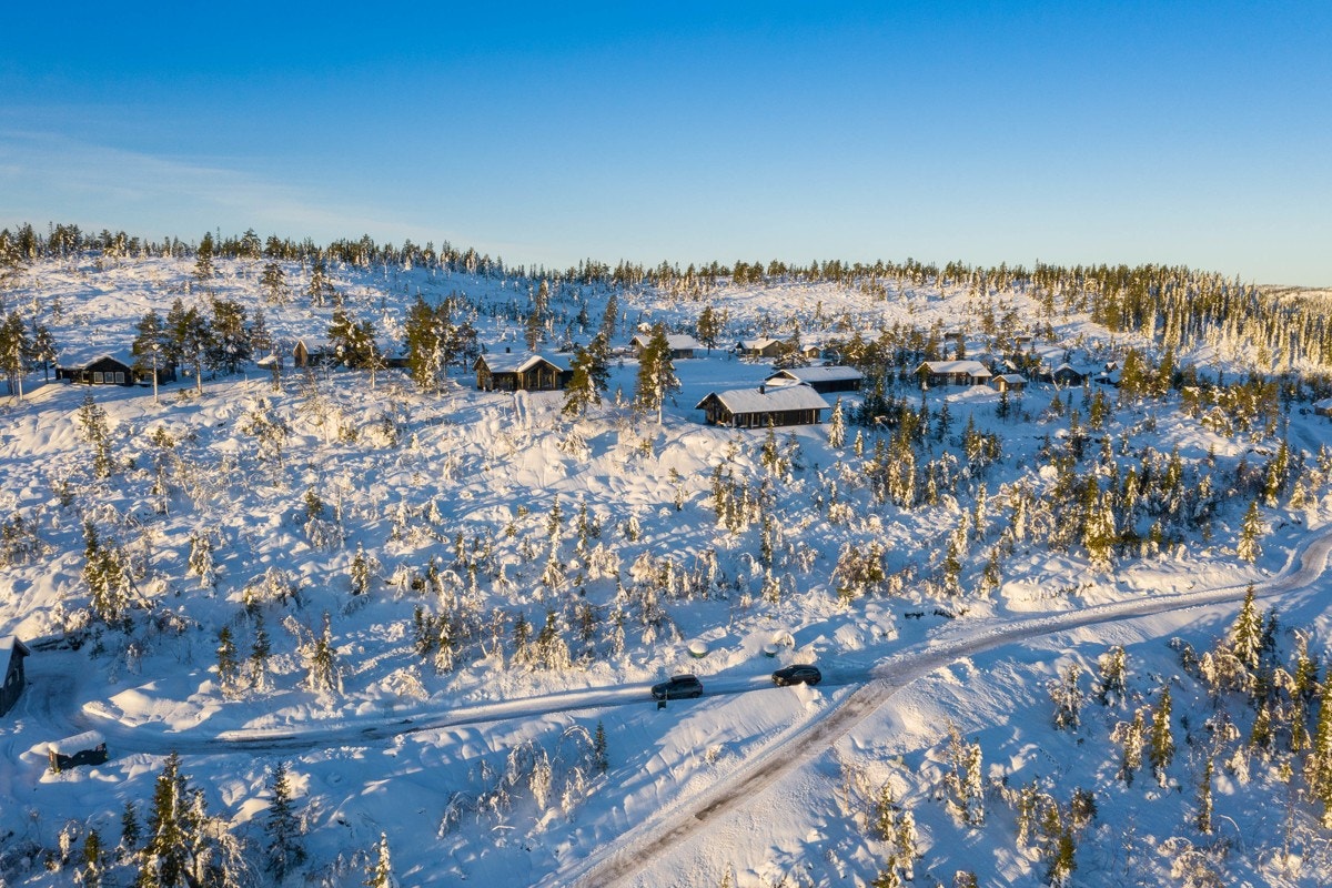 Fjellseterlia - Desember 2020. Bildet viser tomtene 7-24 samt 40 og 41 - konferer megler Galleribilde
