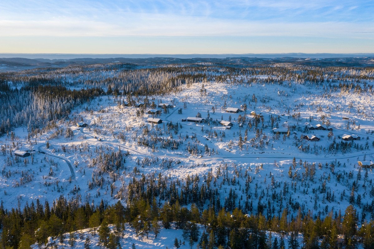 Fjellseterlia - Desember 2020. Bildet viser tomtene 7-24 samt 40 og 41 - konferer megler Galleribilde