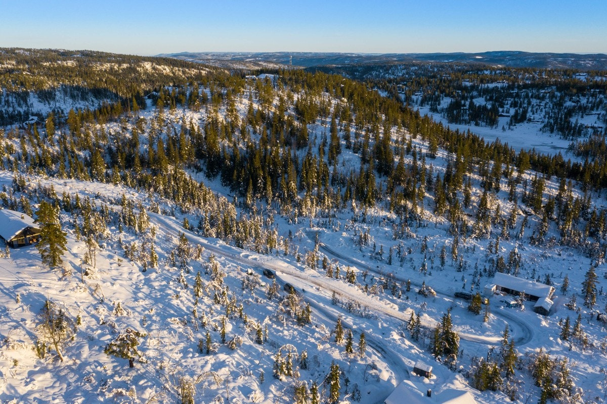 Fjellseterlia - Desember 2020. Bildet viser tomtene 7-24 samt 40 og 41 - konferer megler Galleribilde