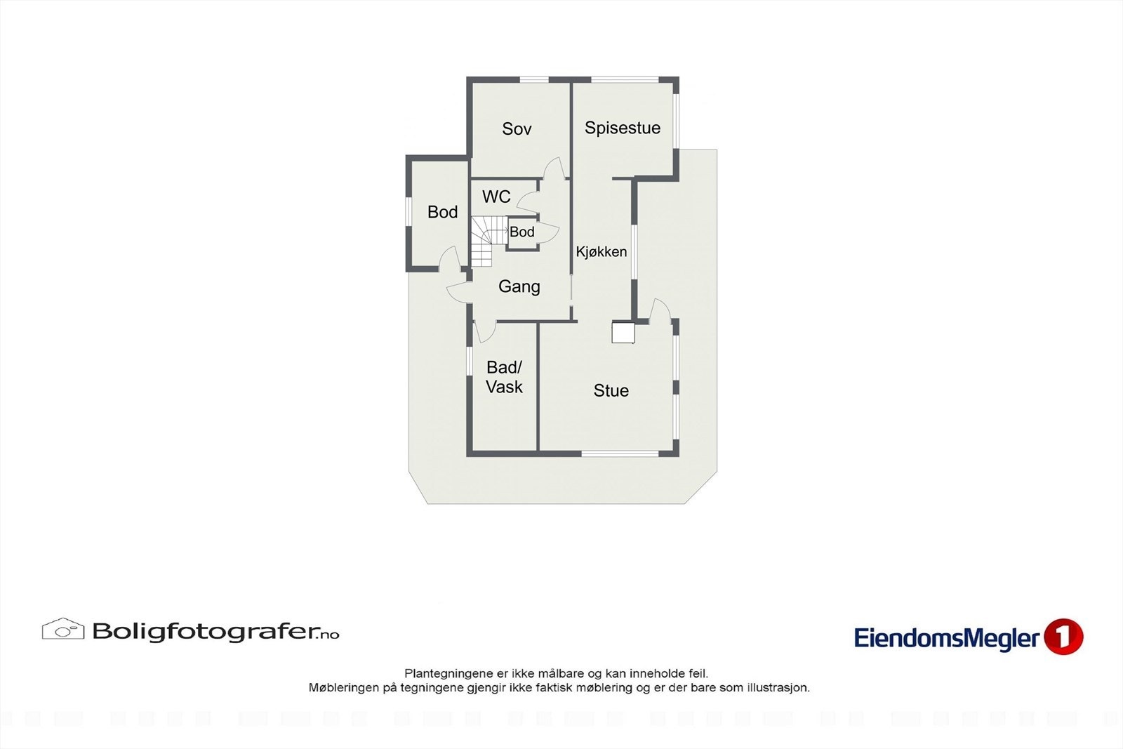 Plantegning hovedetasje Galleribilde