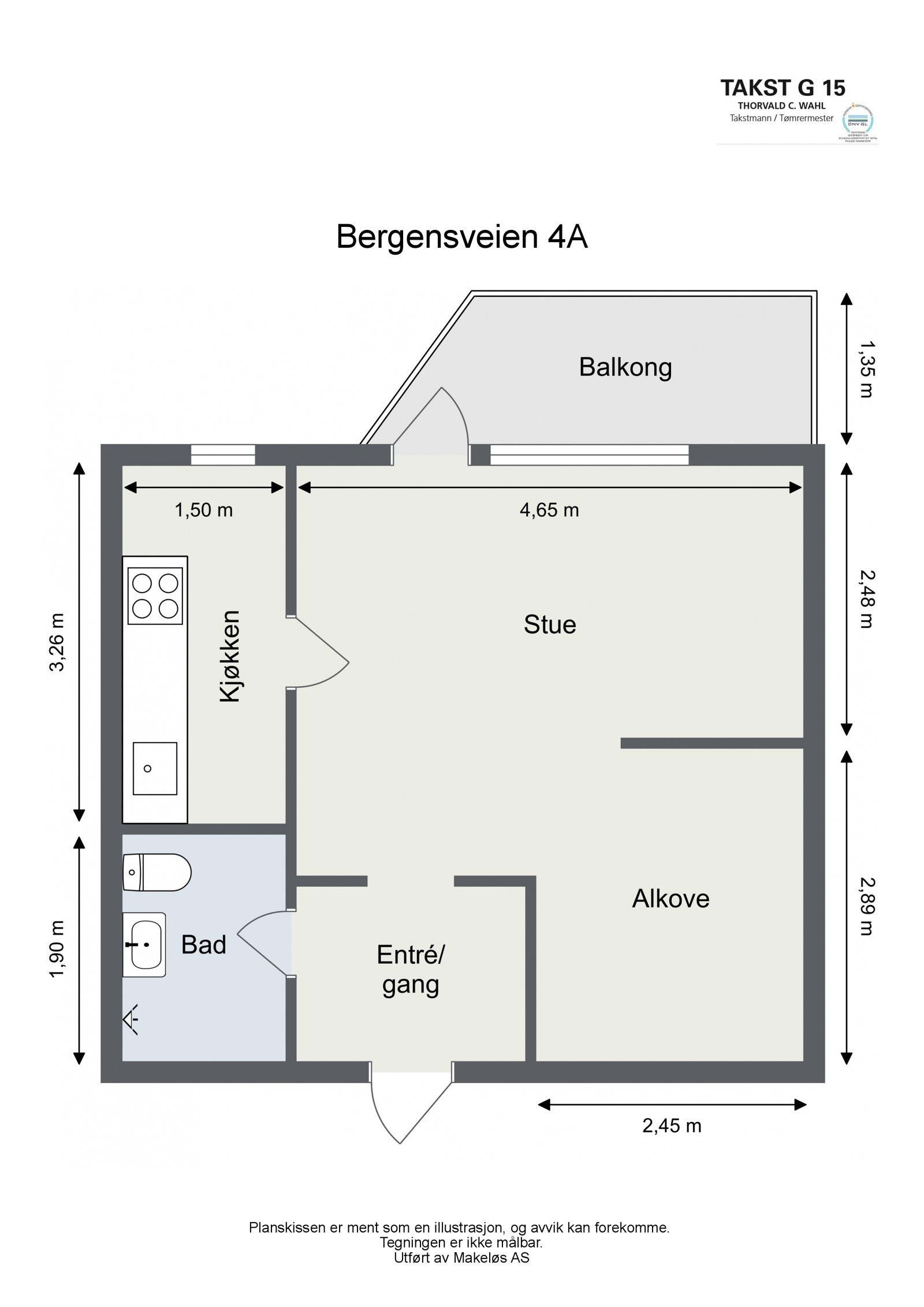 Praktisk planløsning. Galleribilde