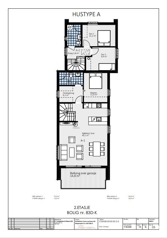 Plantegning 2 etg. Galleribilde
